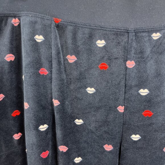 Kate Spade Lip Velour Lounge Pants Women's Size XL - Picture 3 of 14